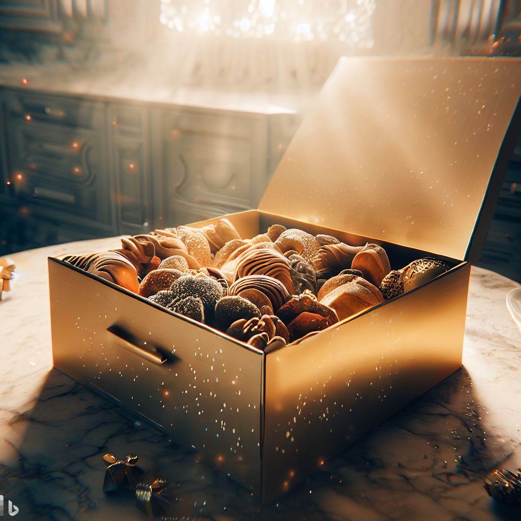 Box full of pastries